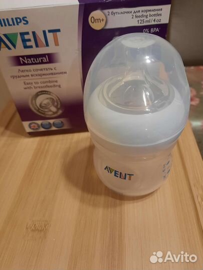 Бутылочки avent natural 0+,125 ml