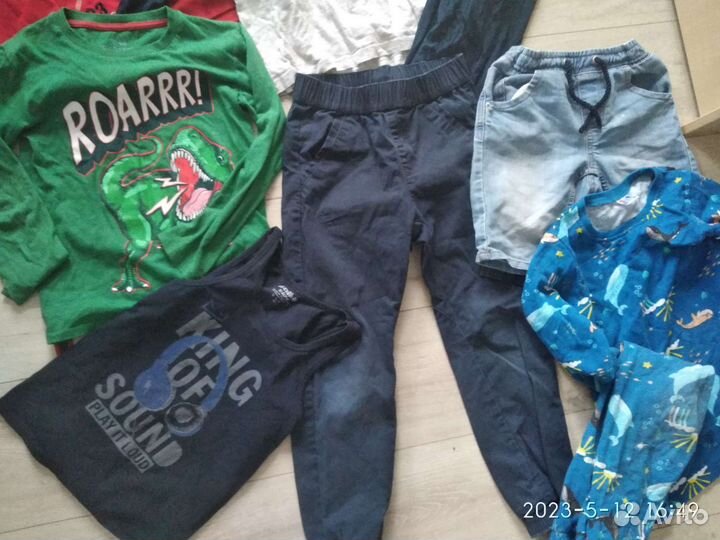 Вещи пакетом на мальчика 122 128