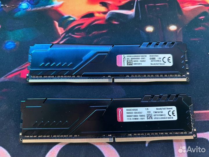 Озу - hyperx DDR4 8GB