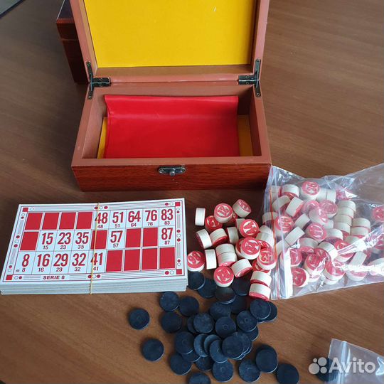 Русское лото mini лакированная шкатулка дерево