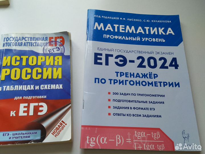 ЕГЭ проф мат, история сборники 2024