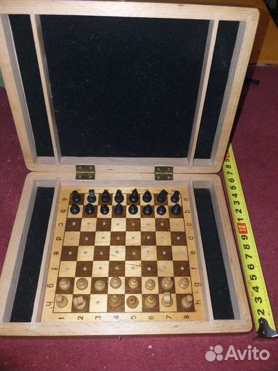Шахматы деревянные мини
