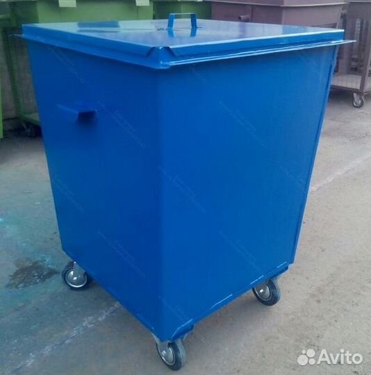 Мусорный контейнер из металла 0,75 м3 Арт kk7209