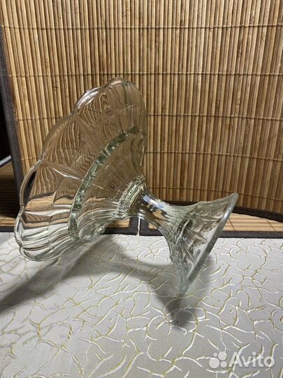 Ваза для фруктов старинное стекло