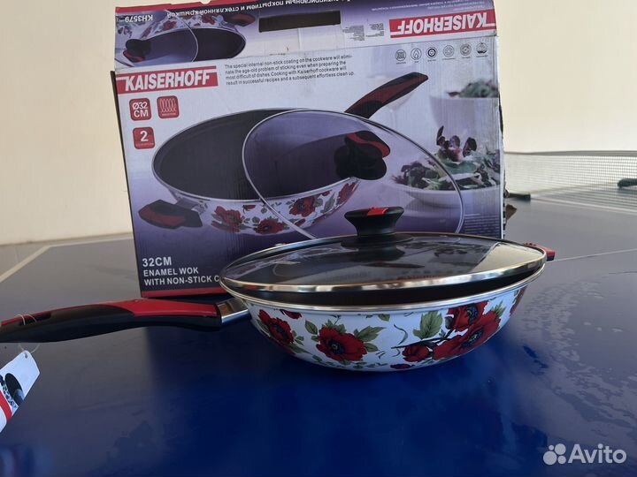 Сковородка-сотейник эмалированный