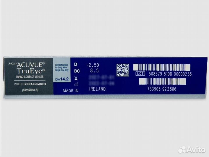 Контактные линзы 1 Day Acuvue TruEye (90 шт)