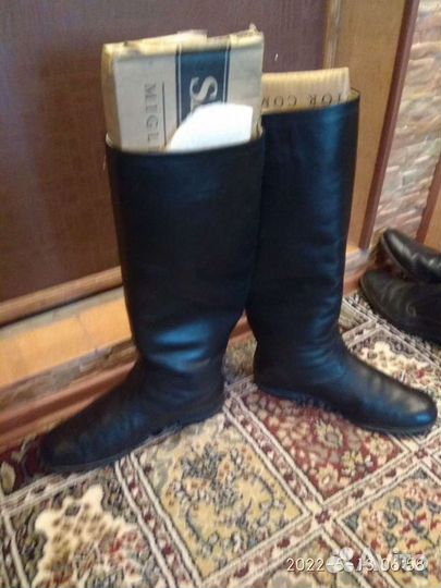 Сапоги хромовые 44-45 размер шитые на заказ