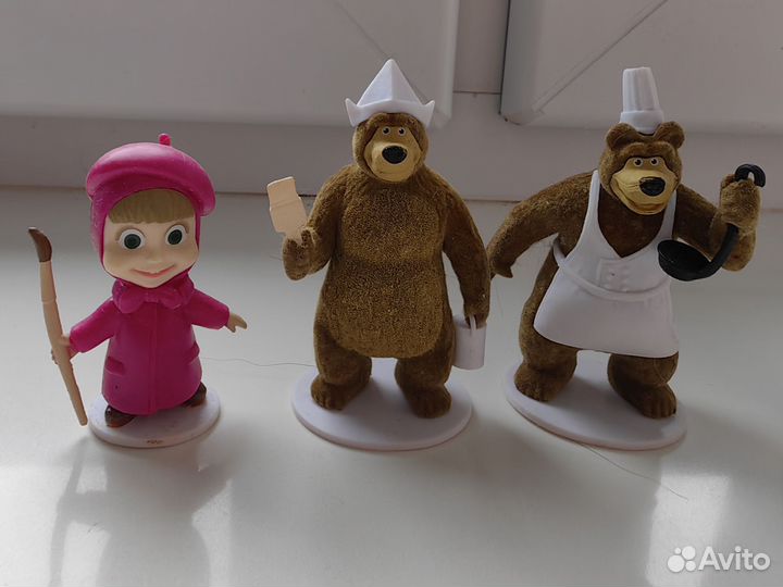 Игрушки из киндера, Маша и медведь