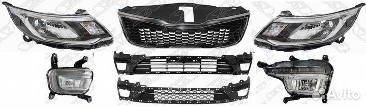 Бампер передний Kia Rio 3