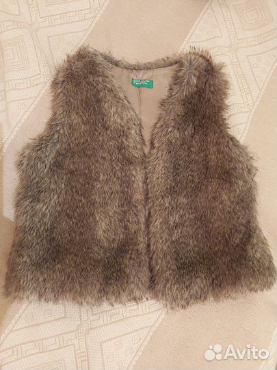 Детская меховая Безрукавка 7-8