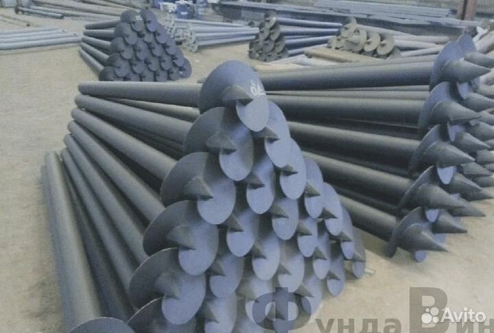 Установка Винтовых сваи