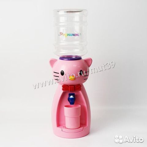 Детский кулер Акваняня Кошка розовая