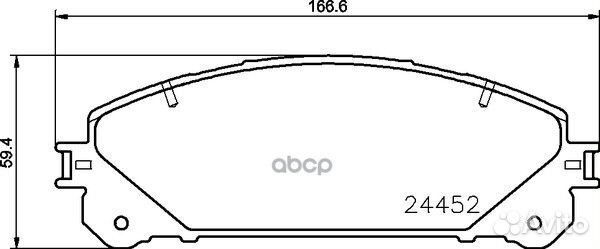 Колодки тормозные дисковые перед NP1109 NIS