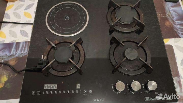 Комбинированная варочная панель газ+индукция