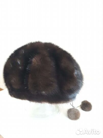 Берет женский норковый