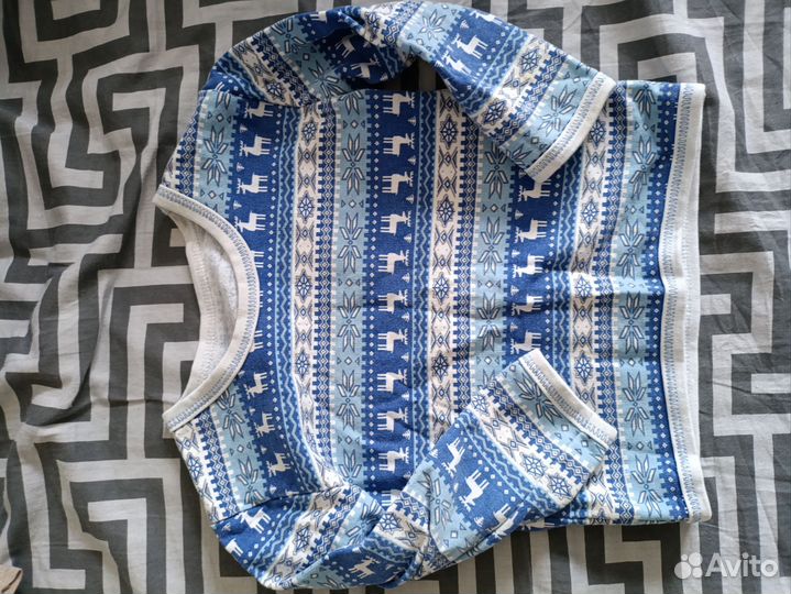 Пижама детская теплая 92