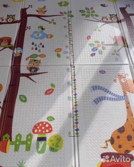 Детский коврик для ползания складной