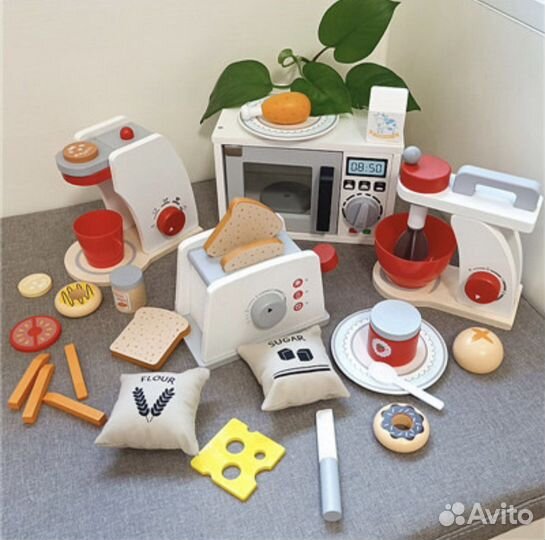 Детский игровой набор 2 вида деревянная кухня