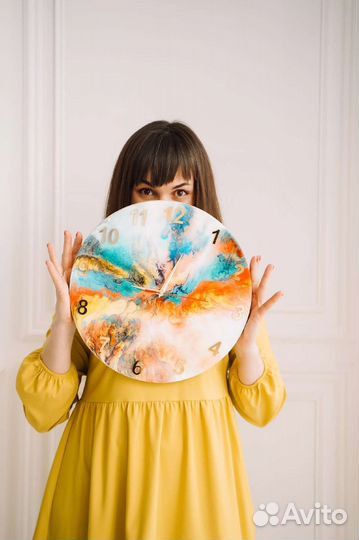 Картины акрилом/часы/декор/подарок