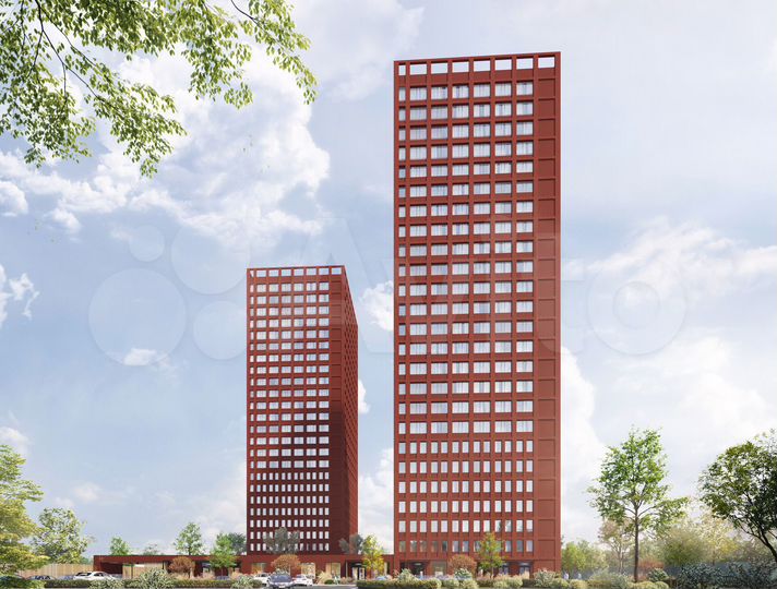 2-к. квартира, 54,4 м², 12/25 эт.