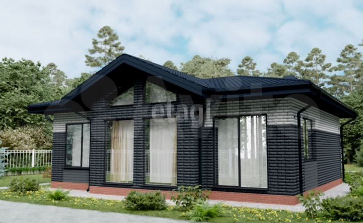 Дом 92,2 м² на участке 6 сот.