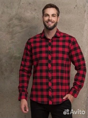 Байковая рубашка мужская новая