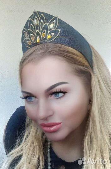 Ободок кокошник ручной работы 