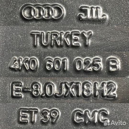 Оригинальные, литые диски Audi A6, r18 5x112