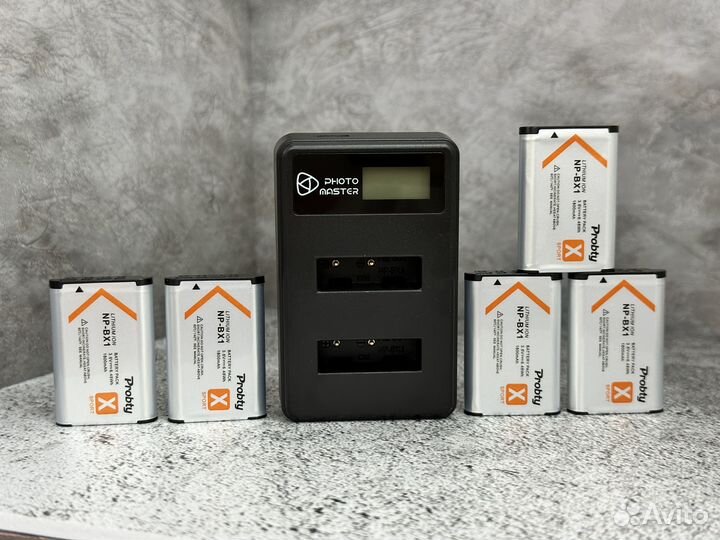 Аккумулятор + зарядка для Sony X3000 Probty (6шт)