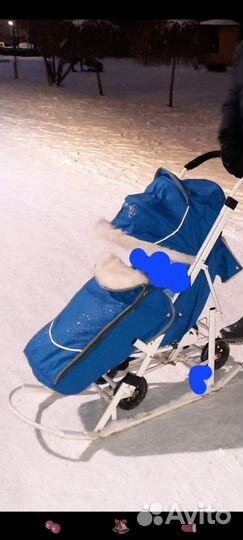 Детские санки коляска бу