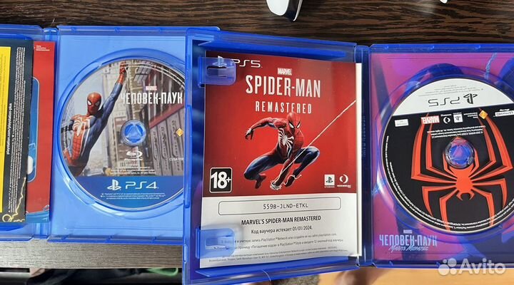 Диск Spider man ps4 и miles morales ps5