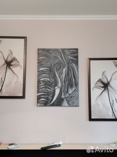 Картина слон 