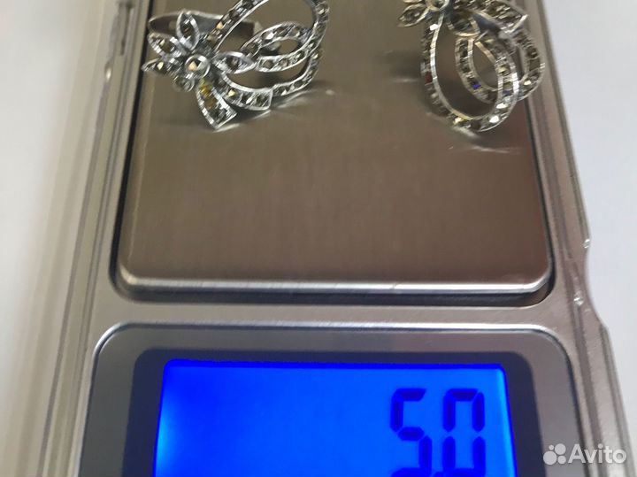 Серьги серебро 925