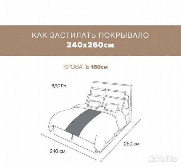 Комплект покрывало и 2 наволочки