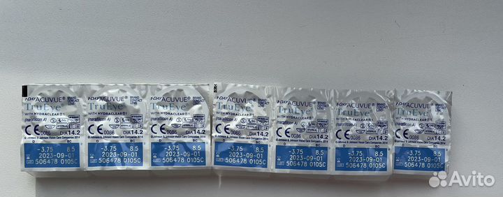 Линзы однодневные acuvue true eye -3.75