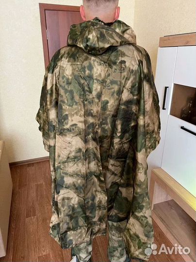 Плащ дождевик пончо тактический (мох)