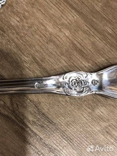 Набор столовых приборов мельхиор Серебряная Роза