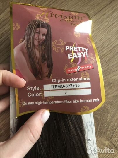 Волосы на заколках