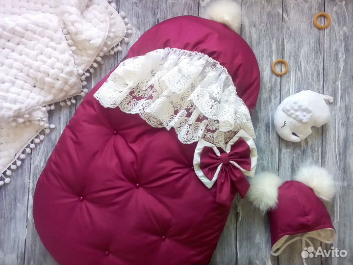 Конверт на выписку зимний дутик