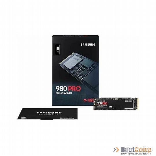 Диск SSD M.2 PCI-E 1000Gb (1TB) samsung 980 PRO (MZ-V8P1T0BW)