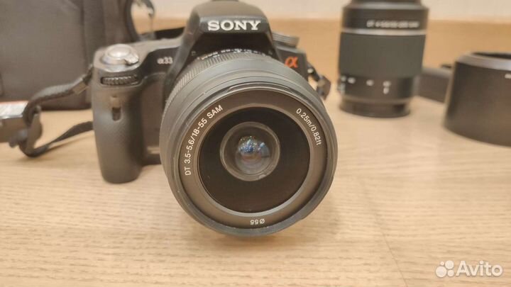 Sony Alpha SLT-A33 Фотоаппарат зеркальный с 2 объе