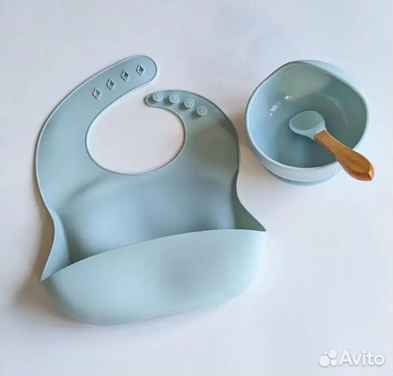 Набор детской силиконовой посуды