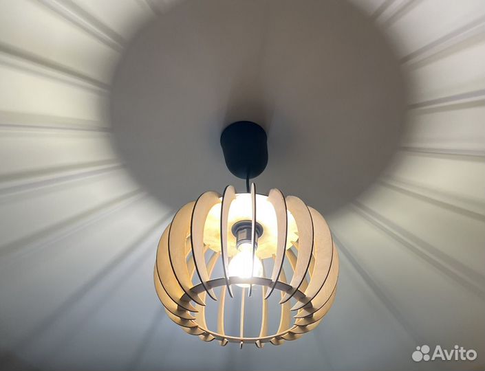 Деревянная люстра