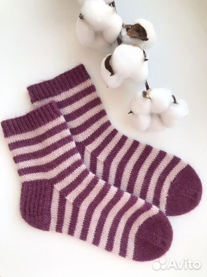Детские вязаные носки