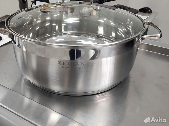 Кастрюля нержавеющая сталь,10,5 литров