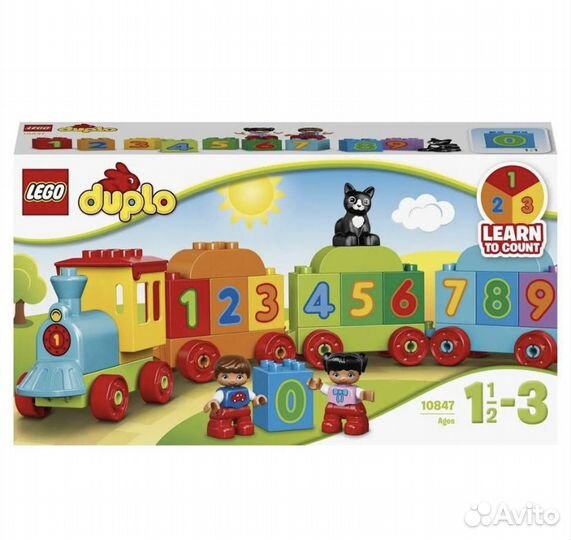 Lego 10847 Поезд Считай и Играй паровоз