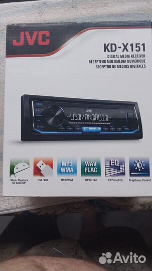 Магнитола jvc kd x151