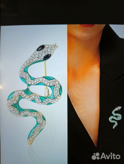 Брошка змея