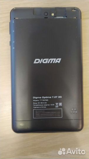 Планшет Digma Optima 7.07 3G нерабочий