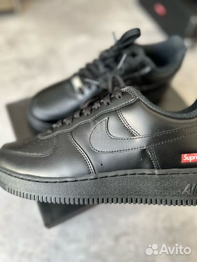 Nike Air Force 1 Supreme black оригинал